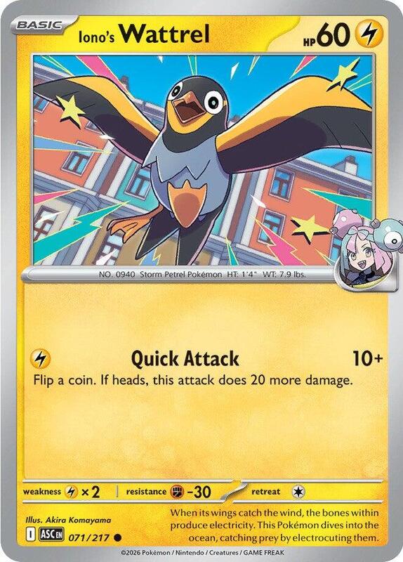 Iono's Wattrel (Poke Ball Pattern)