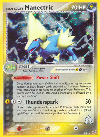 Team Aqua's Manectric - 4/95