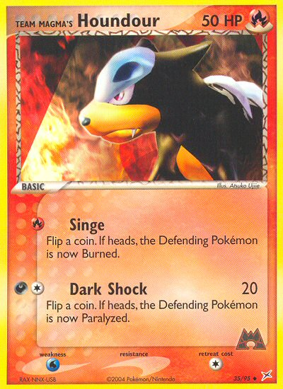 Team Magma's Houndour - 35/95