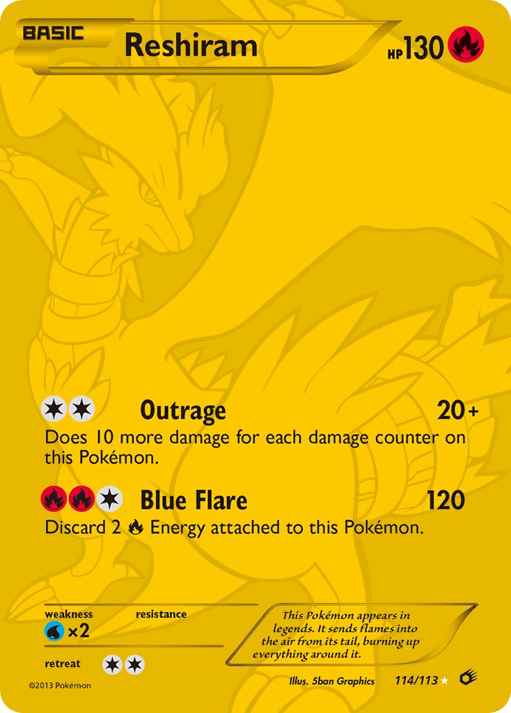 Reshiram (114 Full Art Secret Rare)