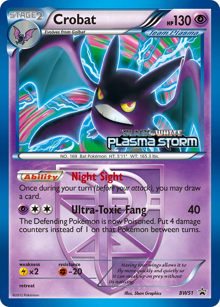 Crobat - BW51 (Team Plasma) (Prerelease) [Staff]
