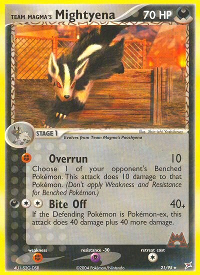 Team Magma's Mightyena - 21/95