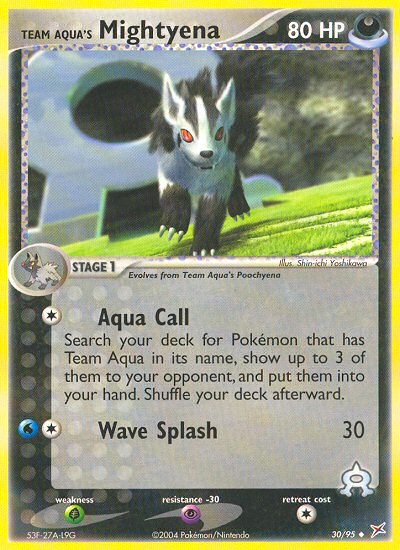Team Aqua's Mightyena - 30/95