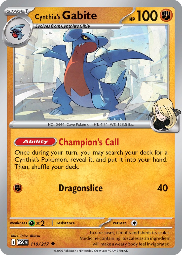 Cynthia's Gabite (Poke Ball)