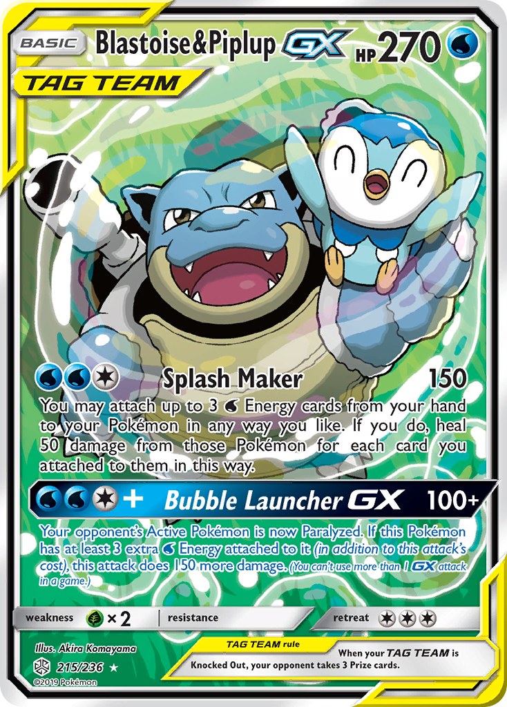 Blastoise & Piplup GX (Alternate Full Art)