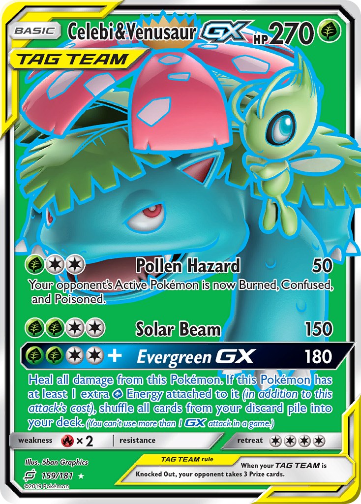 Celebi & Venusaur GX (Full Art)