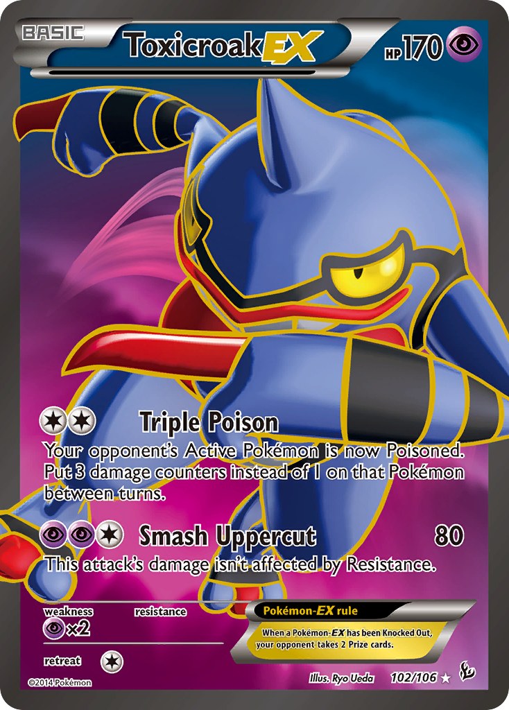 Toxicroak EX (102 Full Art)