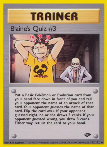 Blaine's Quiz