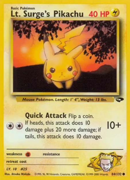 Lt. Surge's Pikachu