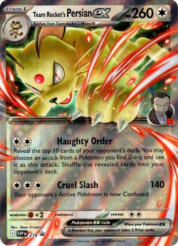 Team Rocket's Persian EX