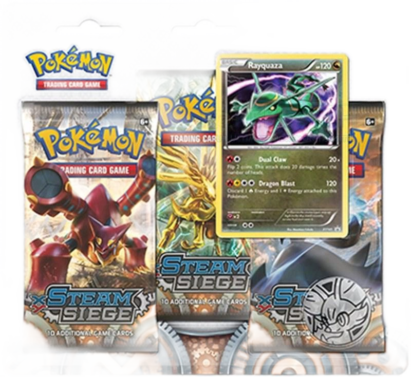 Steam Siege 3 Pack Blister [Rayquaza]