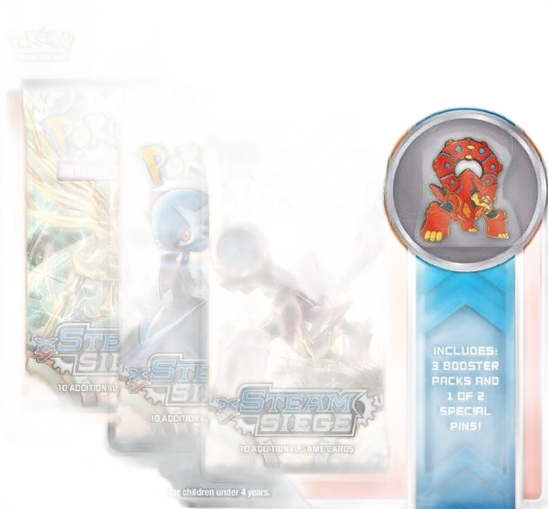 Steam Siege Collectible Pin 3 Pack Blister [Volcanion]
