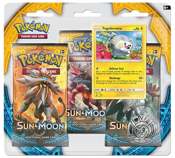 Sun & Moon Base Set 3 Pack Blister [Togedemaru]