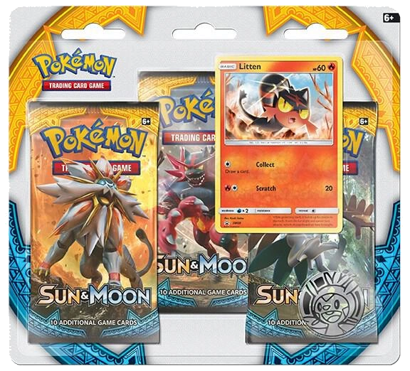 Sun & Moon Base Set 3 Pack Blister [Litten]