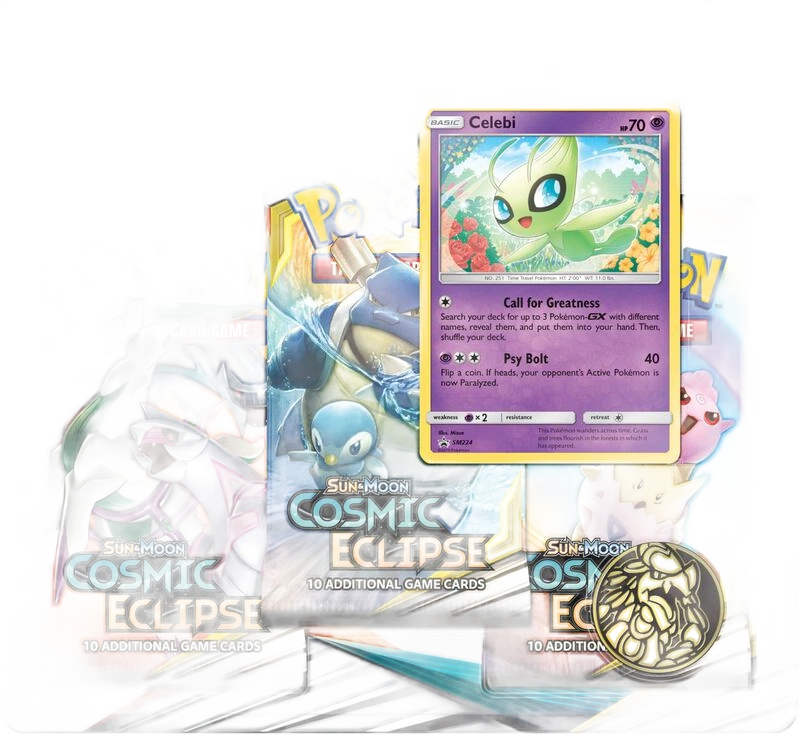 Cosmic Eclipse 3 Pack Blister [Celebi]