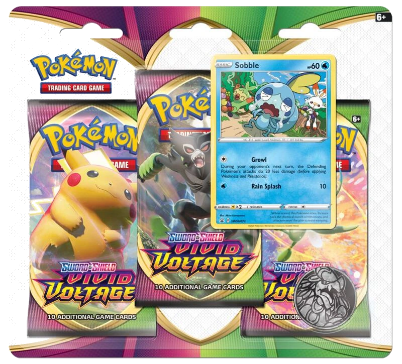 Vivid Voltage 3 Pack Blister [Sobble]