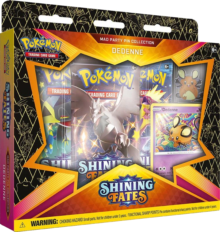 Shining Fates Mad Party Pin Collection [Dedenne]