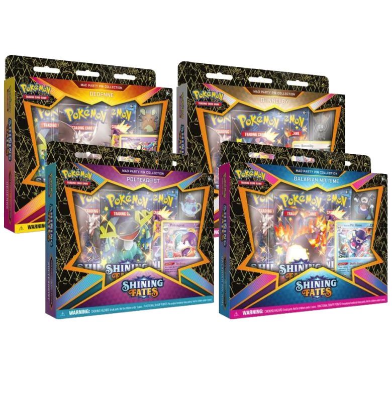 Shining Fates Mad Party Pin Collection [Set of 4]
