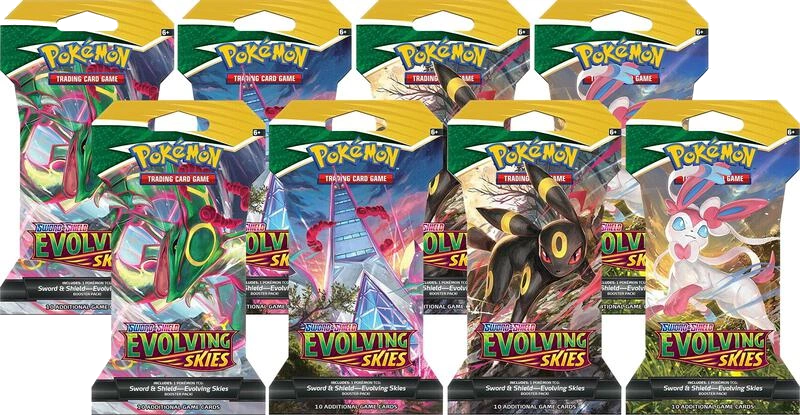 Evolving Skies Sleeved Booster Pack Bundle [Set of 8]