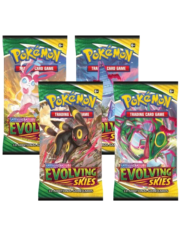 Evolving Skies Booster Pack Art Bundle [Set of 4]