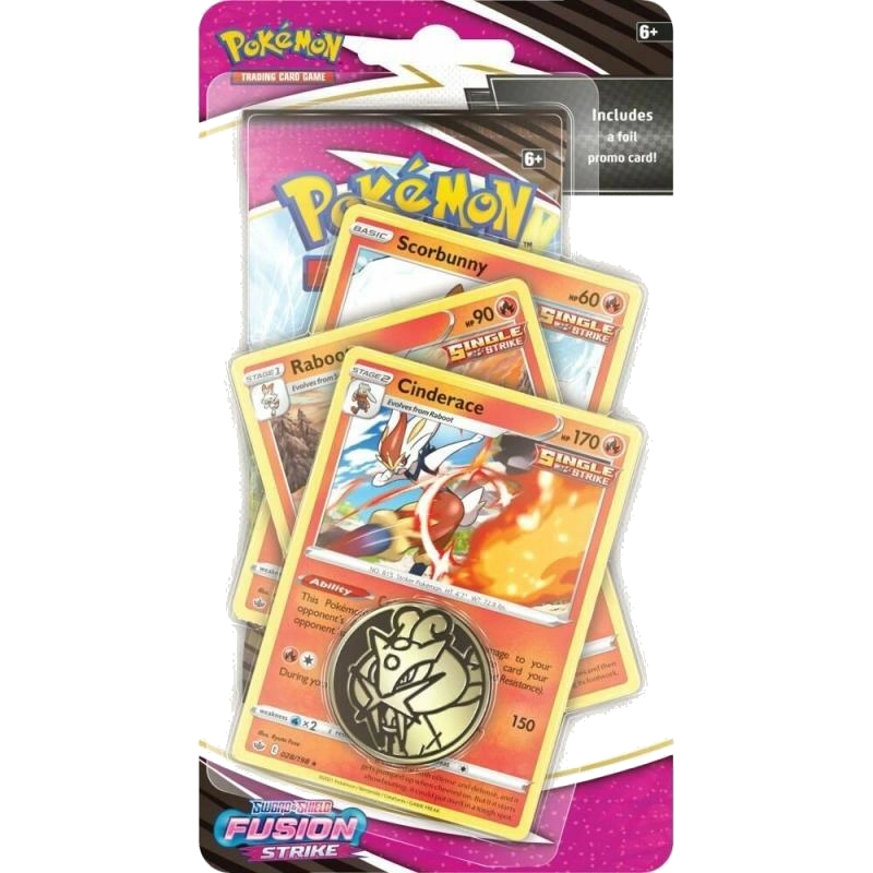 Fusion Strike Premium Checklane Blister [Cinderace]