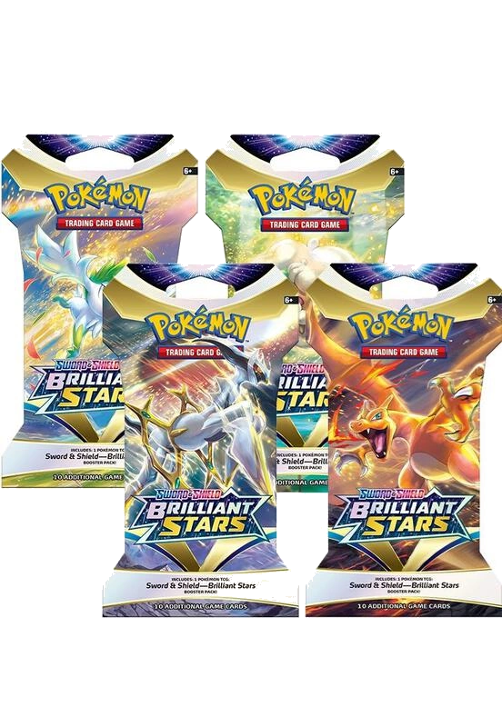 Brilliant Stars Sleeved Booster Pack Art Bundle [Set of 4]