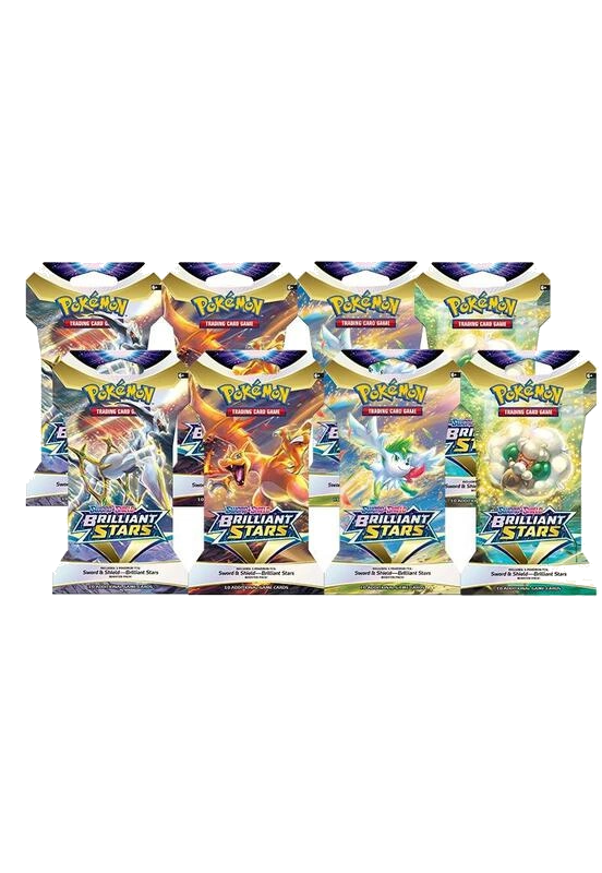 Brilliant Stars Sleeved Booster Pack Bundle [Set of 8]