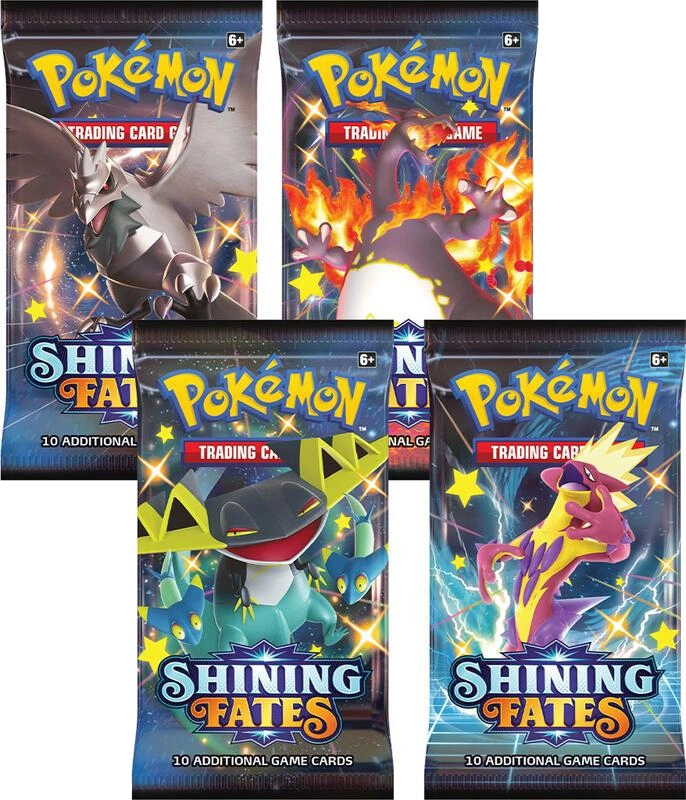 Shining Fates Booster Pack Art Bundle [Set of 4]