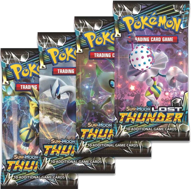 Lost Thunder Booster Pack Art Bundle [Set of 4]