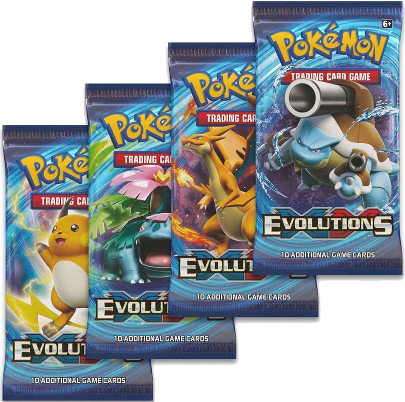 Evolutions Booster Pack Art Bundle [Set of 4]