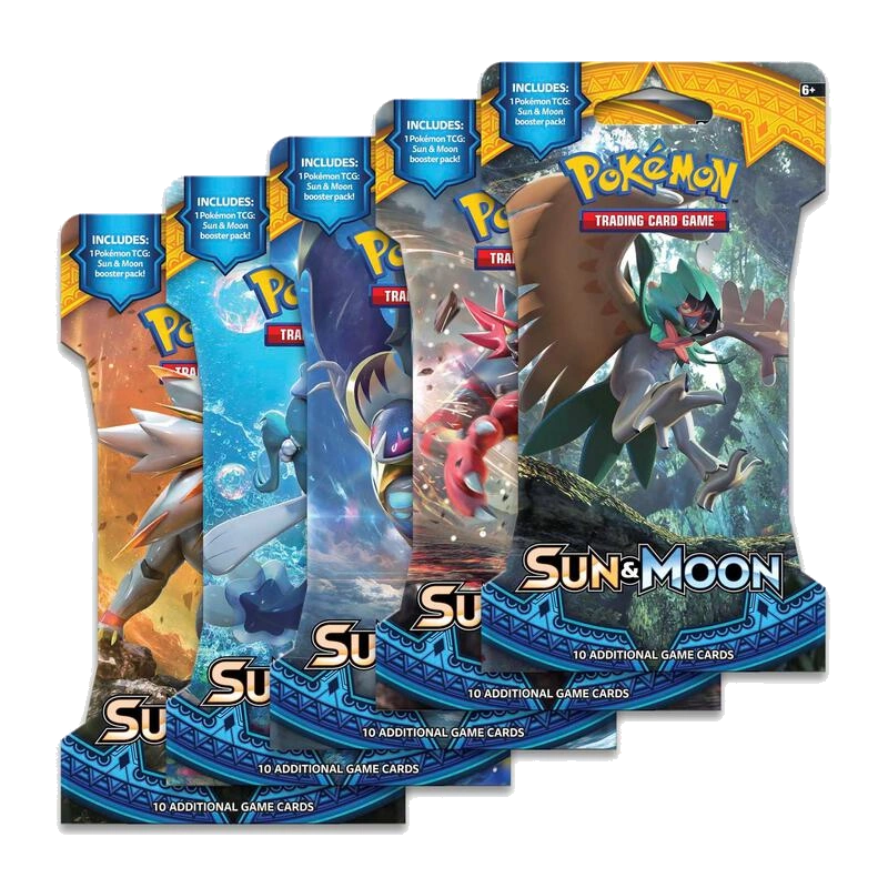 Sun & Moon Sleeved Booster Pack Art Bundle [Set of 5]