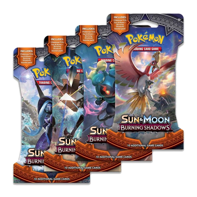 Burning Shadows Sleeved Booster Pack Art Bundle [Set of 4]