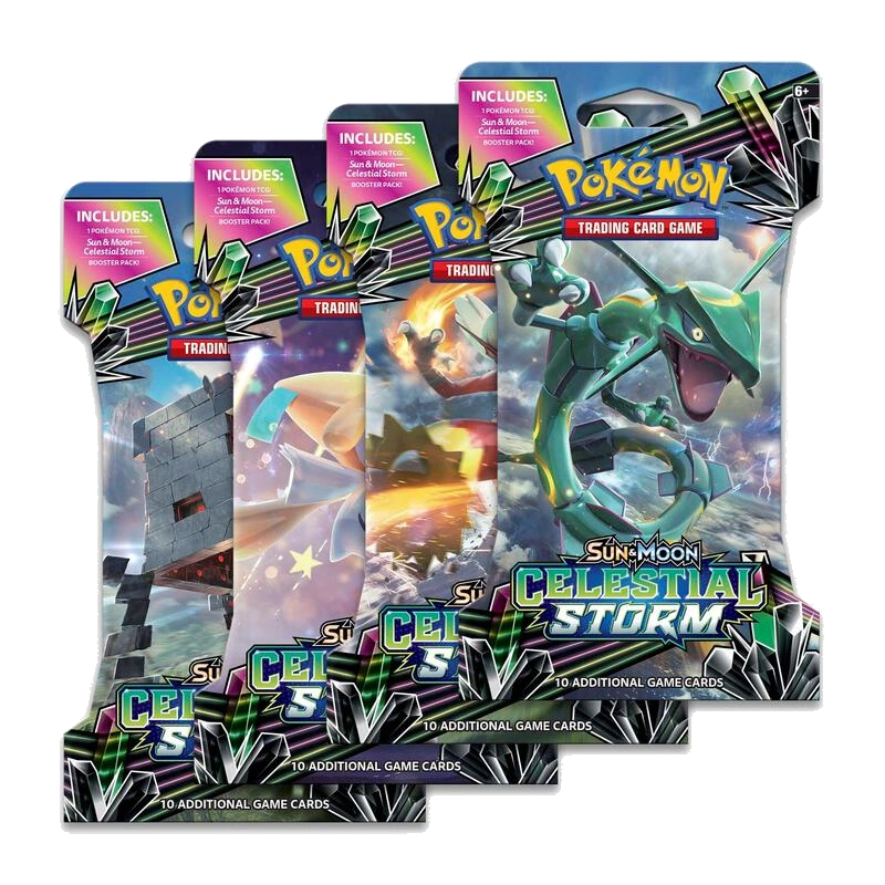 Celestial Storm Sleeved Booster Pack Art Bundle [Set of 4]