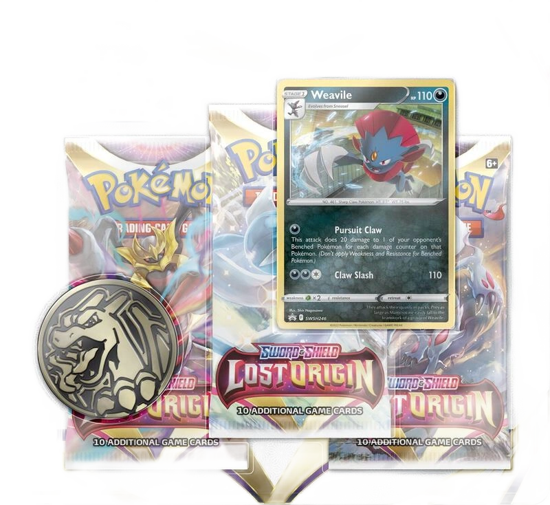 Lost Origin 3 Pack Blister [Weavile]