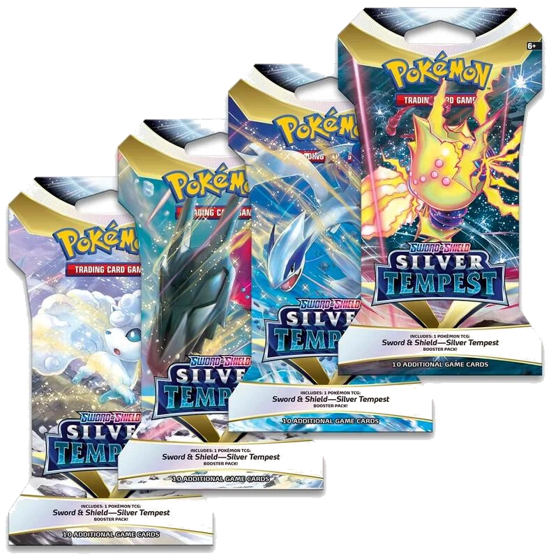 Silver Tempest Sleeved Booster Pack Art Bundle [Set of 4]