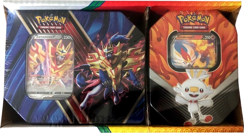 Legends of Galar Tin + Galar Partners Tin 2-pack [Zamazenta V/Cinderace V] (Retail Exclusive)