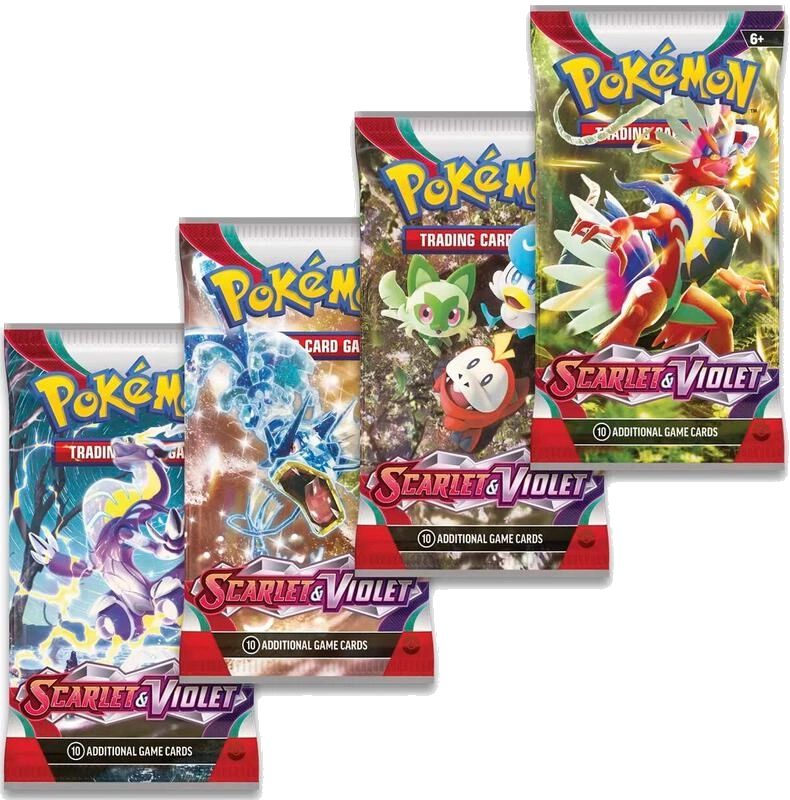Scarlet & Violet Booster Pack Art Bundle [Set of 4]