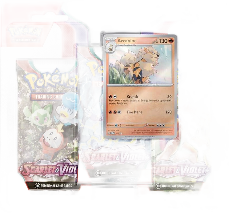Scarlet & Violet 3 Pack Blister [Arcanine]