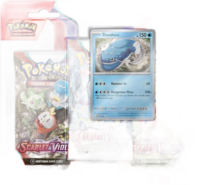 Scarlet & Violet 3 Pack Blister [Dondozo]