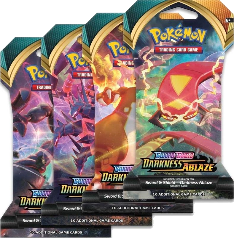 Darkness Ablaze Sleeved Booster Pack Art Bundle [Set of 4]