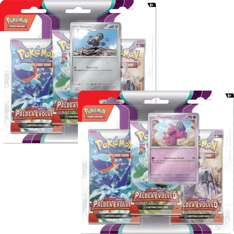 Paldea Evolved 3 Pack Blister [Set of 2]