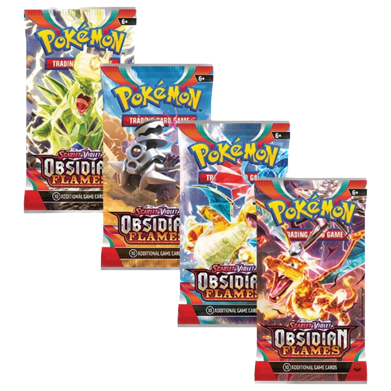 Obsidian Flames Booster Pack Art Bundle [Set of 4]