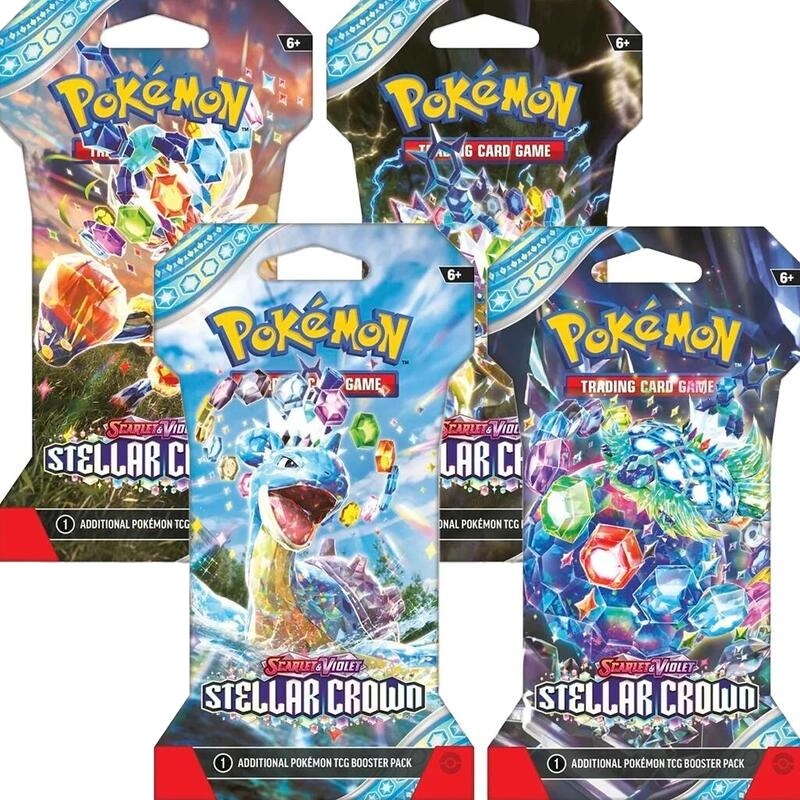 Stellar Crown Sleeved Booster Pack Art Bundle [Set of 4]