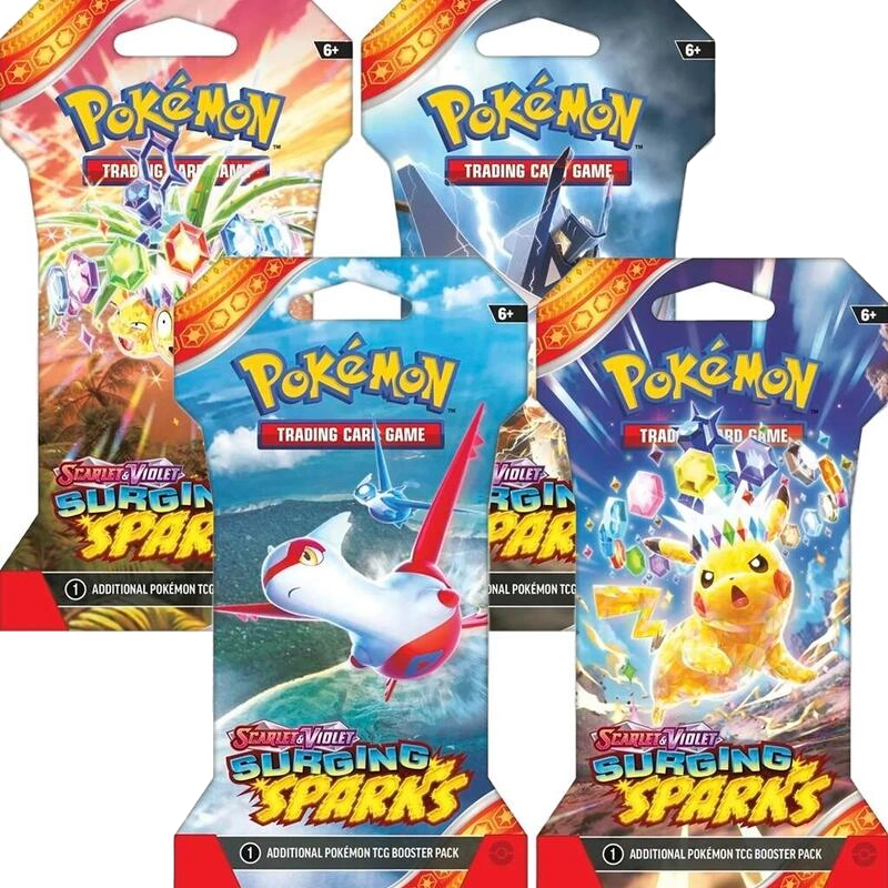Surging Sparks Sleeved Booster Pack Bundle [Set of 4]