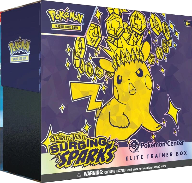 Surging Sparks Pokemon Center Elite Trainer Box (Exclusive)