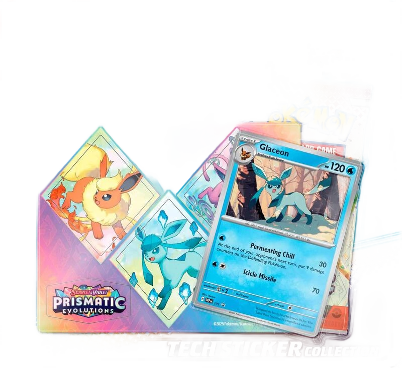Prismatic Evolutions Tech Sticker Collection [Glaceon]