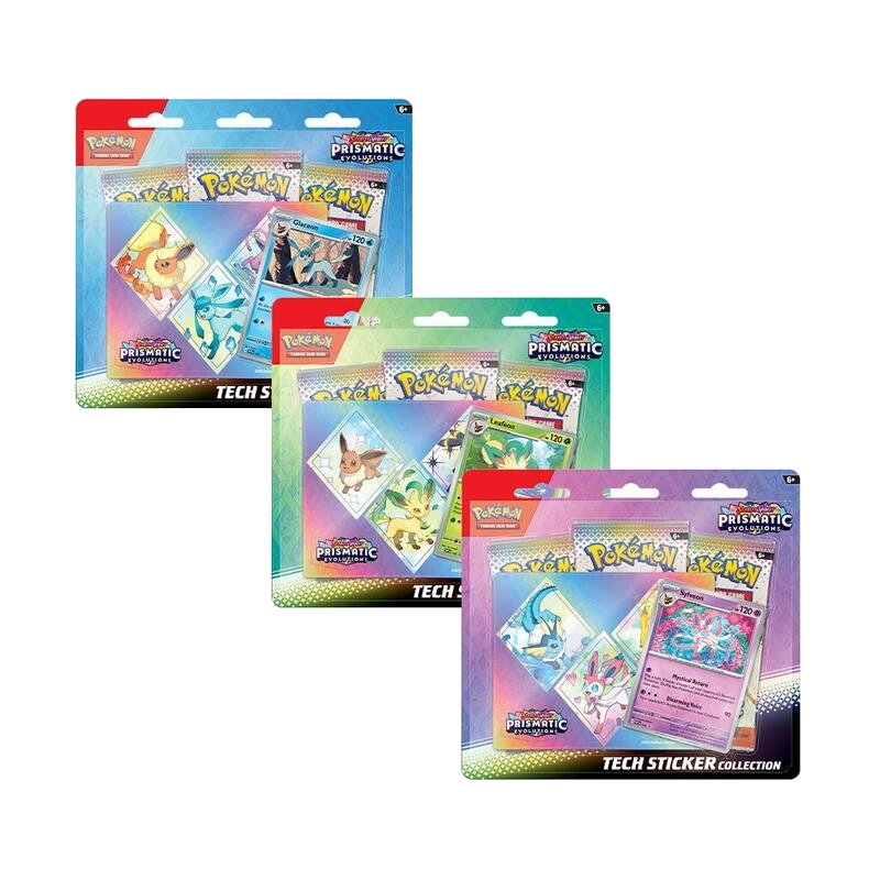 Prismatic Evolutions Tech Sticker Collection [Set of 3]