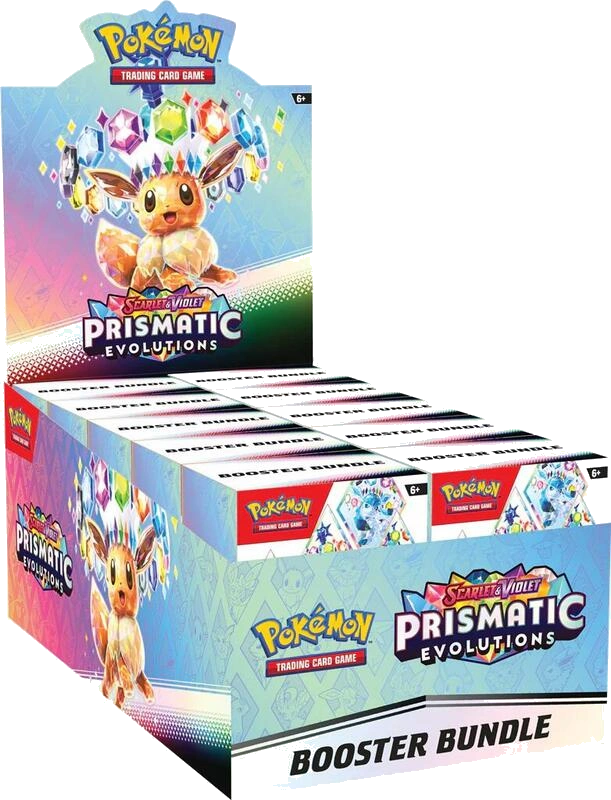 Prismatic Evolutions Booster Bundle Display