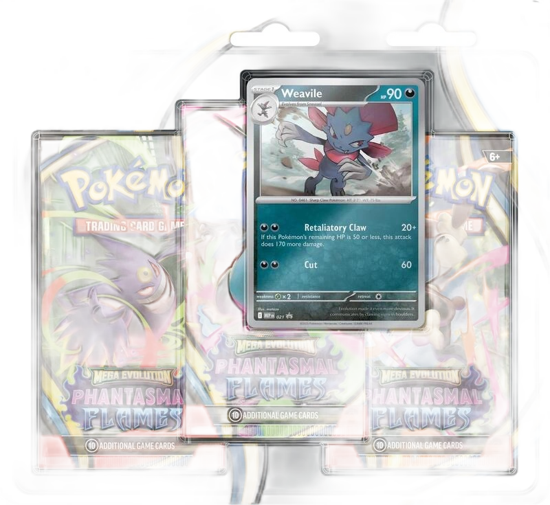 Phantasmal Flames 3 Pack Blister [Weavile]