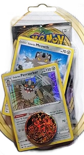 Sword & Shield Single Blister Pack [Galarian Meowth & Galarian Perrserker]